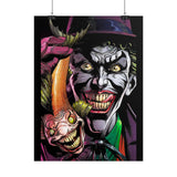 Jocker Sinister Grin Glossy Poster Dark Gothic Wall Art Psychological Expression Bold Horror Design Cinematic Home Decor Collector Piece For Visionary Creatives And Fearless Souls