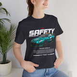 Formula One Safety Car Inspired Motorsport Graphic Unisex Tee High Performance Racing Streetwear Track Day Apparel Pace Car Design For Racing Fans Speed Culture Enthusiasts