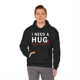 Unisex I Need A Huge Amount Of Money Hoodie Heavy Blend Pullover Sweatshirt Funny Motivational Graphic Hustle Entrepreneur Wealth Inspired Streetwear