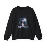Space Exploration Crewneck Sweatshirt Unisex Heavy Blend Pullover Galaxy Earth Spaceship Astronomy Inspired Cosmic Science Lover Nerd Geek Astronaut Top
