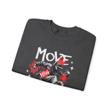 Move With Flow Breakdance Graphic Unisex Heavy Blend Crewneck Sweatshirt Hip Hop Streetwear Dance Rhythm Pullover