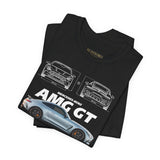 Silver Grand Tourer Coupe Artwork Unisex Heavy Cotton Tee High Performance Inspired Streetwear Graphic Shirt For Car Lovers And Modern Automotive Art Fans