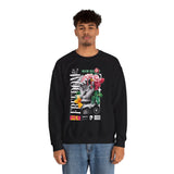 Freedom Snake And Rose Crewneck Comfortable Unisex Sweatshirt Motivational Streetwear Bold Floral Empowerment Design For Resilience And Strength Perfect Gift For Friends Birthdays Cozy Days Casual Wear