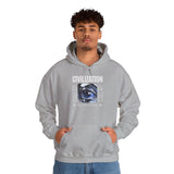 Civilization Eye Of Memory Graphic Unisex Heavy Blend Hooded Sweatshirt Futuristic Visionary Streetwear Abstract Blue Eye Gothic Hoodie