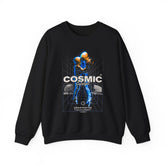 Cosmic Catalyst Unisex Heavy Blend Crewneck Sweatshirt Futuristic Sci Fi Space Astronaut Graphic Pullover Cyberpunk Streetwear Bold Galaxy Design Alpha Mindset Fashion