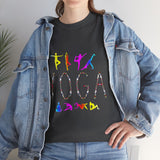 Unisex Yoga Graphic T Shirt Colorful Pose Typography Tee Spiritual Mindfulness Meditation Fitness Lifestyle Heavy Cotton Top for Men and Women