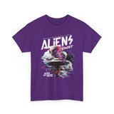 Aliens Exist UFO Graphic Unisex Heavy Cotton Tee Sci Fi Streetwear T Shirt Extraterrestrial Space Alien Design