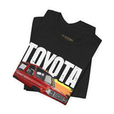 Toyota Land Cruiser Classic Off Road SUV Inspired Illustrated 4x4 Adventure Graphic T Shirt Vintage Overland Utility Vehicle Automotive Streetwear Rugged Travel Lifestyle Gift For SUV Enthusiasts