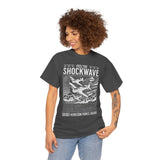 Feel The Shockwave Horizon Force Airplane Graphic Unisex Heavy Cotton Tee Military Aviation Streetwear T Shirt