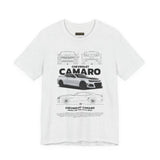 Camaro American Muscle Power Coupe Illustration Unisex Heavy Cotton Tee Premium Streetwear Graphic for Gearheads and Car Enthusiasts