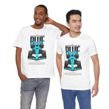 Blue Formula Race Car Graphic Unisex Heavy Cotton Tee High Speed Streetwear for Motorsport Fans and Racing Lifestyle Enthusiasts