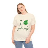 I Love Plants Unisex Heavy Cotton Tee Eco Friendly Botanical Leaf Nature Lover Green Gardening T Shirt Sustainable Plant Parent Gift For Gardeners