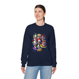 Chaos Clown Crew Sweatshirt Premium Unisex Streetwear Artistic Dark Humor Design Bold Neon Chaos Expression For Fearless Minds And Alpha Creators