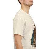 Unisex Balinese Barong Mask Graphic T Shirt Mythical Cultural Warrior Spirit Inspired Tee Tribal Festival Art Streetwear Heavy Cotton Top