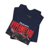 Italian Supermoto Inspired Hypermotard Style Motorcycle Graphic Unisex Heavy Cotton Tee Premium Racing Streetwear T Shirt for Riders Bikers Enthusiasts and Everyday Wear