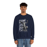 Inspire Strength Ignite Courage Unisex Crewneck Sweatshirt Premium Motivational Streetwear Bold Statue Graphic