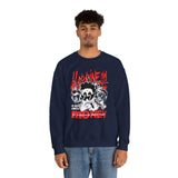 Happiness Is Not About Money Graphic Unisex Heavy Blend Crewneck Sweatshirt Bold Motivational Streetwear Pullover