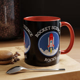 Rocket Science Rocks Accent Coffee Mug 11oz 15oz Space Lover Science Gift Black White Two Tone Ceramic Cup