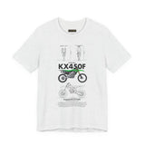 Kawasaki KX450F Motocross Inspired Unisex Heavy Cotton Tee Dirt Bike Racing Graphic Shirt For Riders Fans Streetwear Casual Wear Gift