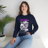 Unisex Heavy Blend Crewneck Sweatshirt Apocalypse Chaos Graphic Pullover Black Greek Statue Vaporwave Streetwear Bold Futuristic Artistic Fashion Outfit