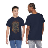 Burning Jester Skull Unisex Heavy Cotton Tee Gothic Flame Joker Skeleton Streetwear T Shirt Bold Dark Fantasy Design Perfect For Rebels Gamers Metal Lovers And Artists