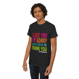 Ho’oponopono Unisex T Shirt Healing Affirmation Tee Spiritual Gratitude Mindfulness Inspired Positive Energy Heavy Cotton Graphic Top