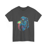 Galactic Dream Astronaut Neon Art Unisex Heavy Cotton Tee Bold Cosmic Streetwear Graphic T Shirt Vibrant Space Design Comfortable Classic Fit Everyday Wear Perfect Gift for Sci Fi Lovers and Creative...