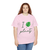 I Love Plants Unisex Heavy Cotton Tee Eco Friendly Botanical Leaf Nature Lover Green Gardening T Shirt Sustainable Plant Parent Gift For Gardeners