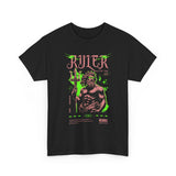 Ruler of the Sea Poseidon Unisex Heavy Cotton Tee Greek Mythology Statue Graphic Gothic Streetwear Bold Artistic Fashion T Shirt