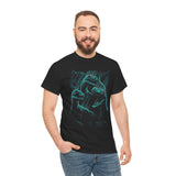 Neon Raptor Trio Dinosaur Graphic T Shirt Prehistoric Predator Jungle Illustration Savage Sci Fi Streetwear Unisex Retro Creature Art Gift