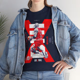 Air Ascent Unisex Heavy Cotton Tee Bold Motivational Streetwear Design Dynamic Red Black Aesthetic Athletic Fashion Statement For Dreamers Hustlers And Visionary Achievers