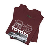 Toyota Land Cruiser Prado TXL Inspired Illustrated Luxury Off Road SUV Graphic T Shirt Premium 4x4 Adventure Vehicle Automotive Streetwear Rugged Travel Lifestyle Gift For SUV Enthusiasts