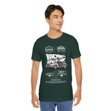 Futuristic Retro Sci Fi Time Travel Car Blueprint Art Unisex Heavy Cotton Tee Premium Streetwear For Vintage Car Lovers Collectors And Enthusiasts