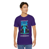 Blue Formula Race Car Graphic Unisex Heavy Cotton Tee High Speed Streetwear for Motorsport Fans and Racing Lifestyle Enthusiasts