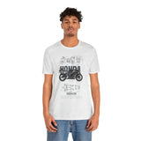 Honda CBR Superbike Blueprint Racing Motorcycle Graphic Tee Sport Bike Track Design T Shirt For Riders Speed Lovers Motorsport Streetwear Gift