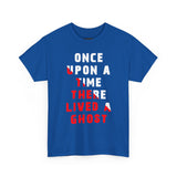 Once Upon A Time There Lived A Ghost Unisex T Shirt Horror Graphic Tee Spooky Paranormal Gothic Halloween Inspired Scary Storytelling Streetwear Top