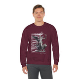 Inspire Strength Ignite Courage Unisex Crewneck Sweatshirt Premium Motivational Streetwear Bold Statue Graphic