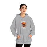 Wildfire Skull Flames Unisex Heavy Blend Hooded Sweatshirt Gothic Inferno Graphic Bold Streetwear Motivational Statement Hoodie