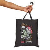 Blessed Praying Hands Floral Christian Cotton Canvas Tote Bag Faith Inspired Religious Reusable Eco Shopping Bag Bold Motivational Carryall