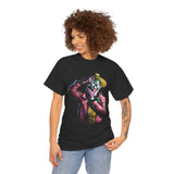 Snapshot of Madness Unisex Heavy Cotton Tee Dark Comic Art Streetwear Design Bold Neon Aesthetic Premium Graphic T Shirt Perfect for Artists Dreamers and Street Culture Enthusiasts