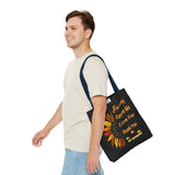 Sunflower Ho'oponopono Tote Bag Hawaiian Healing Prayer Design Spiritual Positivity Canvas Bag Mindfulness Reusable Durable Eco Friendly Shopping Tote
