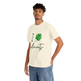 I Love Plants Unisex Heavy Cotton Tee Eco Friendly Botanical Leaf Nature Lover Green Gardening T Shirt Sustainable Plant Parent Gift For Gardeners