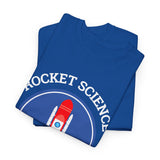 Rocket Science Rocks Unisex Heavy Cotton Tee Space Exploration T Shirt Astronomy STEM Education Science Lover Gift Astronaut Geek Nerd Graphic Top