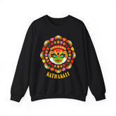 Unisex Kathakali Crewneck Sweatshirt Heavy Blend Pullover Kerala Traditional Dance Art Graphic Indian Culture Onam Festival Malayalam Heritage Design