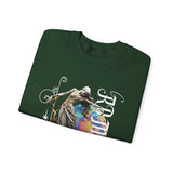 Sculptural Future Statue Art Graphic Unisex Heavy Blend Crewneck Sweatshirt Cosmic Greek Goddess Abstract Streetwear Pullover