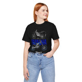 YZ Motocross Dirt Bike Blueprint Graphic Unisex Heavy Cotton Tee Off Road Racing Inspired Streetwear Gift for Riders and Bike Lovers
