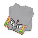Divine Maa Durga Trinetra Minimal Art T Shirt Hindu Goddess Shakti Bhavani Devi Graphic Tee Spiritual Devotional Streetwear Navratri Festival Ethnic Indian Culture Unisex Cotton Casual Wear Gift For...