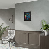 Galactic Dream Astronaut Neon Art Matte Vertical Poster Futuristic Space Wall Art Vibrant Cosmic Print Premium Home Decor for Sci Fi Lovers Creative Studios and Modern Interiors