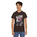 Aliens Exist UFO Graphic Unisex Heavy Cotton Tee Sci Fi Streetwear T Shirt Extraterrestrial Space Alien Design