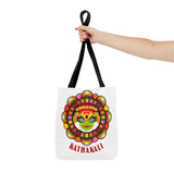 Kathakali Tote Bag Kerala Traditional Dance Art Canvas Bag Indian Culture Onam Festival Malayalam Heritage Ethnic Graphic Reusable Shopping Bag